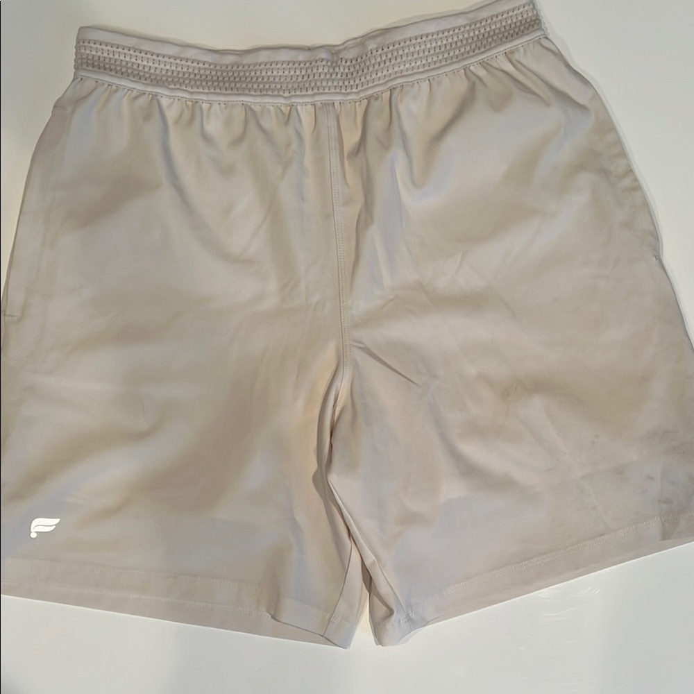 Fabletics men's shorts with built in liner, size medium